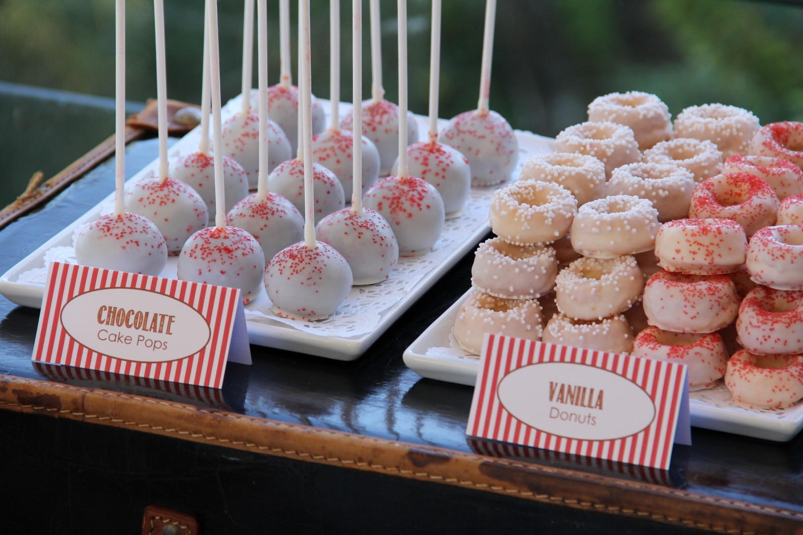 Candy Bar rot Hochzeit Donuts Cakepops (Large)