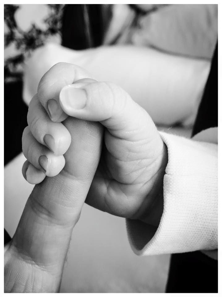 Hand Neugeborenes Liebe Spital Geburt Baby